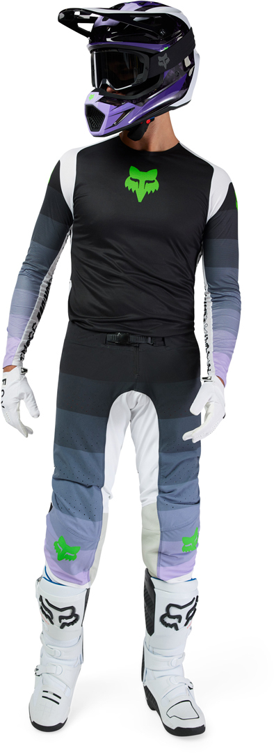 FOX Flexair Grid Motocross bukser sort/lilla 32 Figur 11