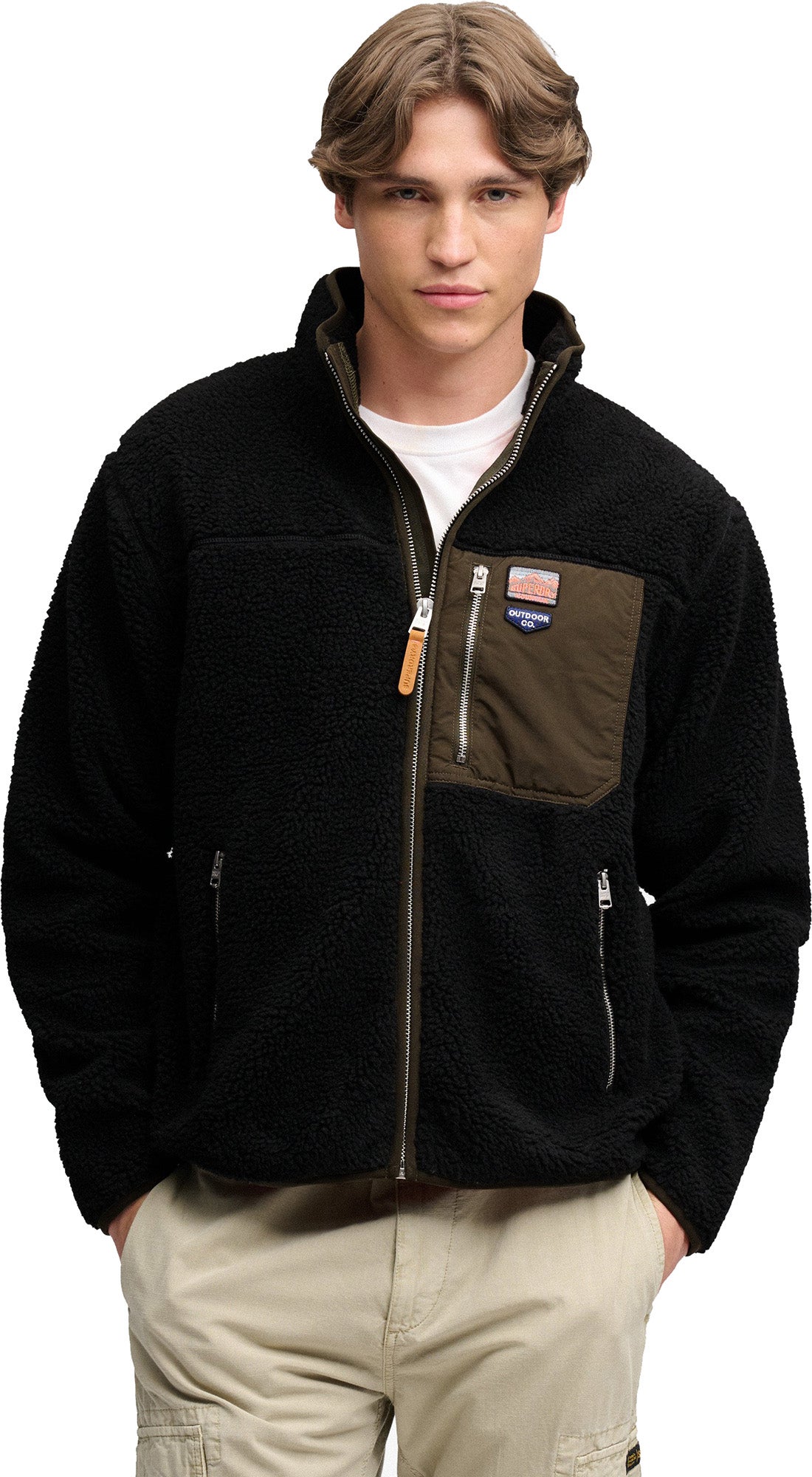 Superdry & Co Vintage Retro Fleecestakki musta M Kuva 3