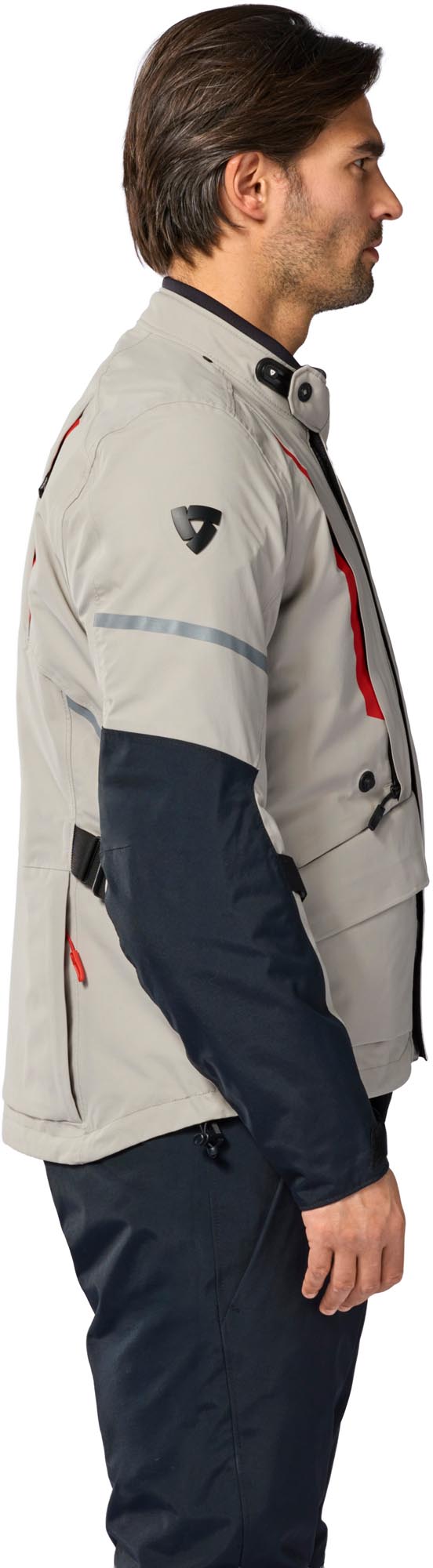 Revit Vertical 2 GTX wasserdichte Motorrad Textiljacke grau/rot S Abbildung 5