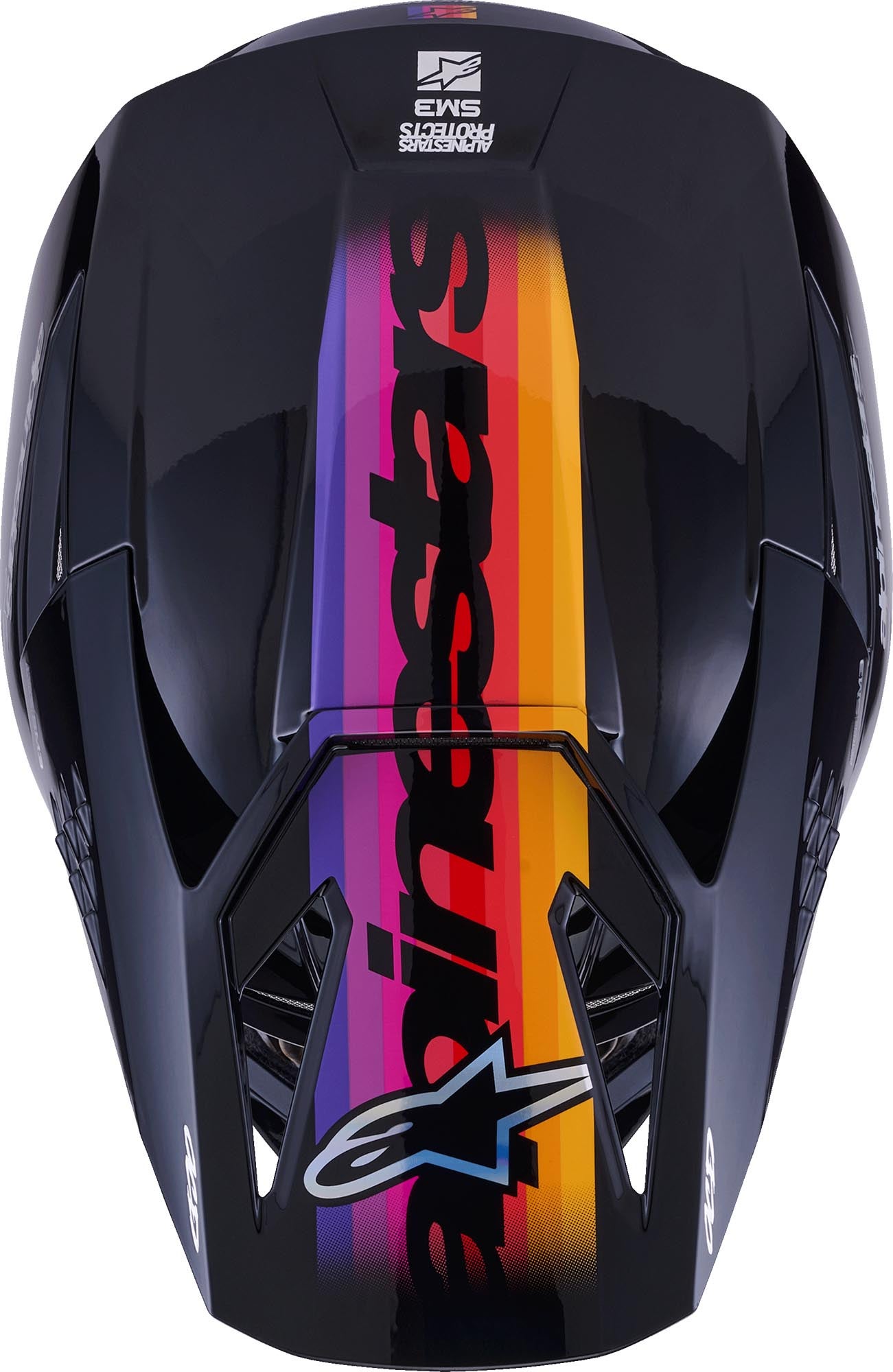 Alpinestars S-M3 Force Motocross Helm schwarz M (57/58) Abbildung 3