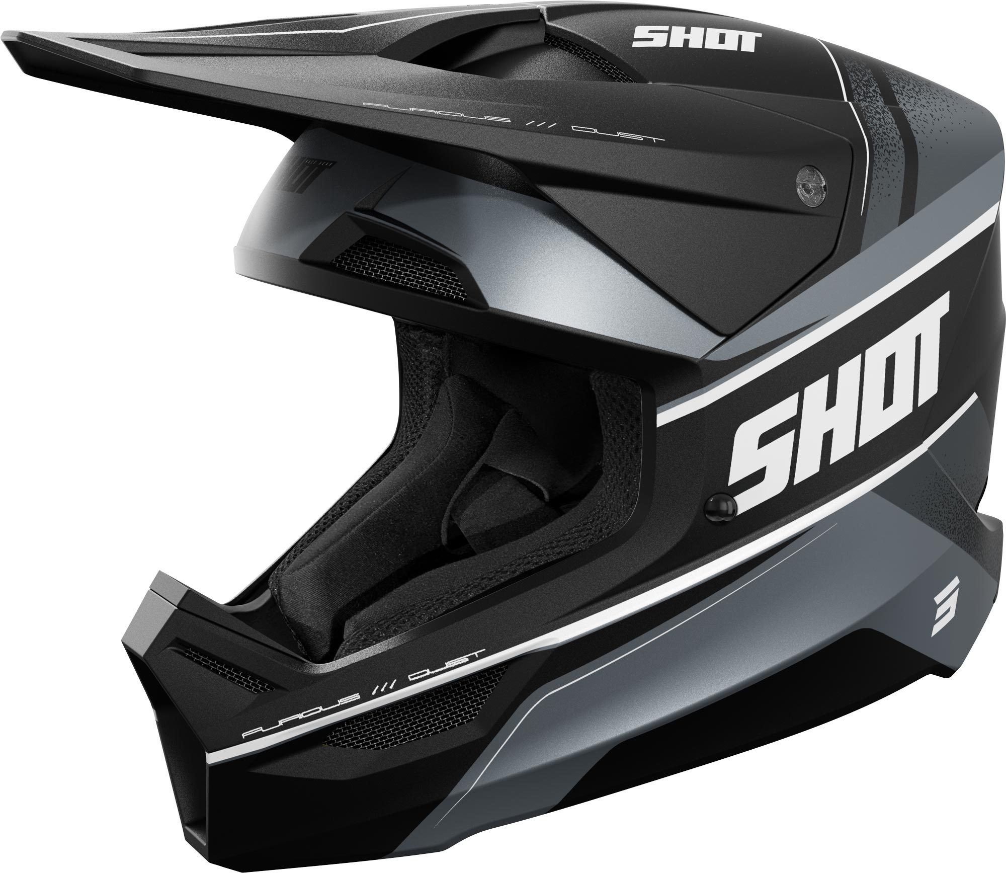 Shot Furious Dust Mips Capacete de motocross Black Matt M (57/58) Figura 1