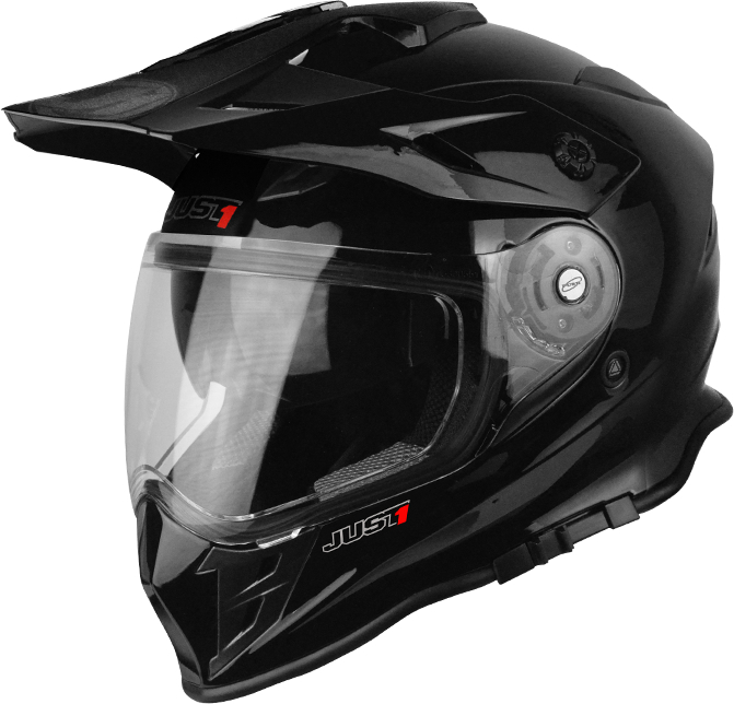 Just1 J34 Pro Solid Motocross Helmet black M (57/58) Figure 1