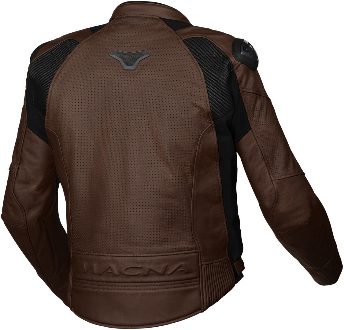 Macna Aviant Air perforated Motorcycle Leather Jacket brown 58 Figure 2