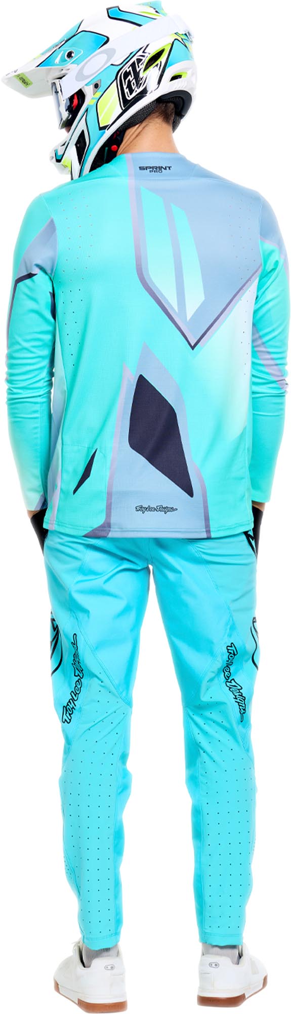 Troy Lee Designs Sprint Pro Mono Calça de bicicleta turquesa 31 Figura 15