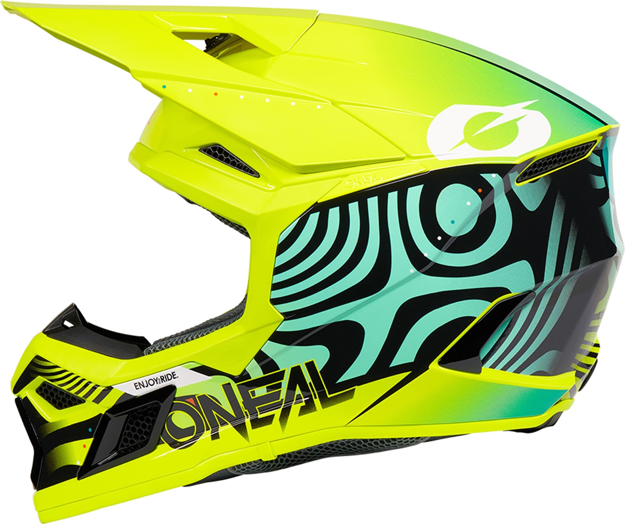 Oneal 3SRS Nova Kinder Motocross Helm neon-gelb Y/M (51/52) Abbildung 3