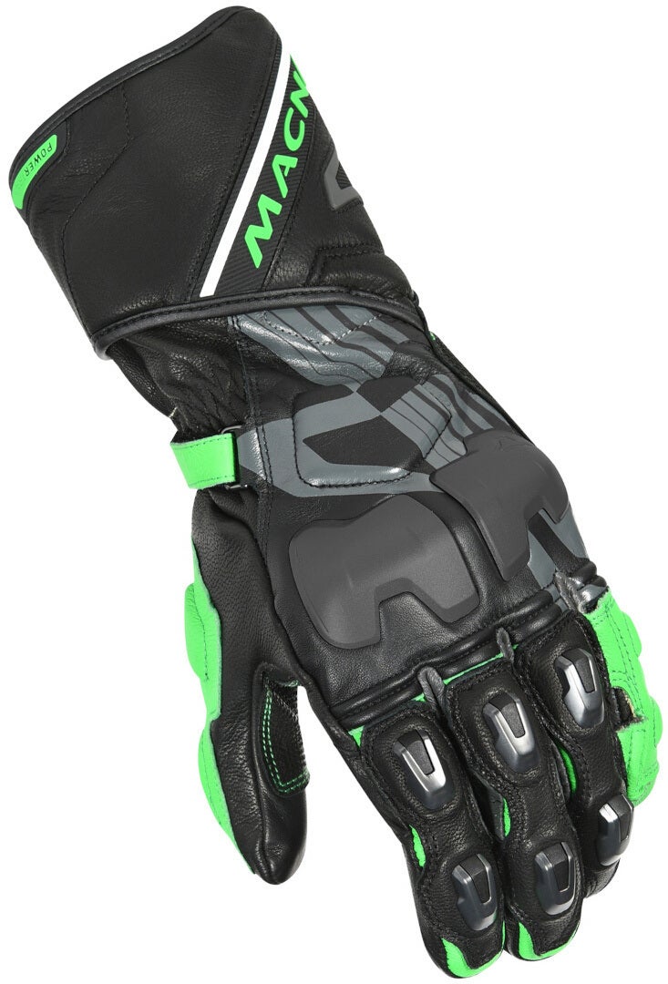 Macna Powertrack Gants de moto noir/vert M Figure 1