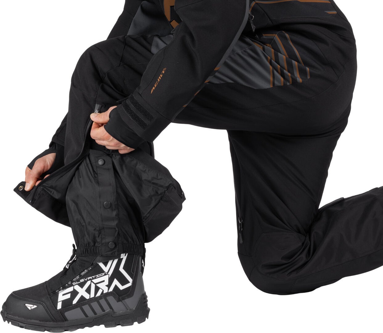 FXR Helium Lite 2025 1-delt snescooterdragt Sort/Bronze M Figur 6