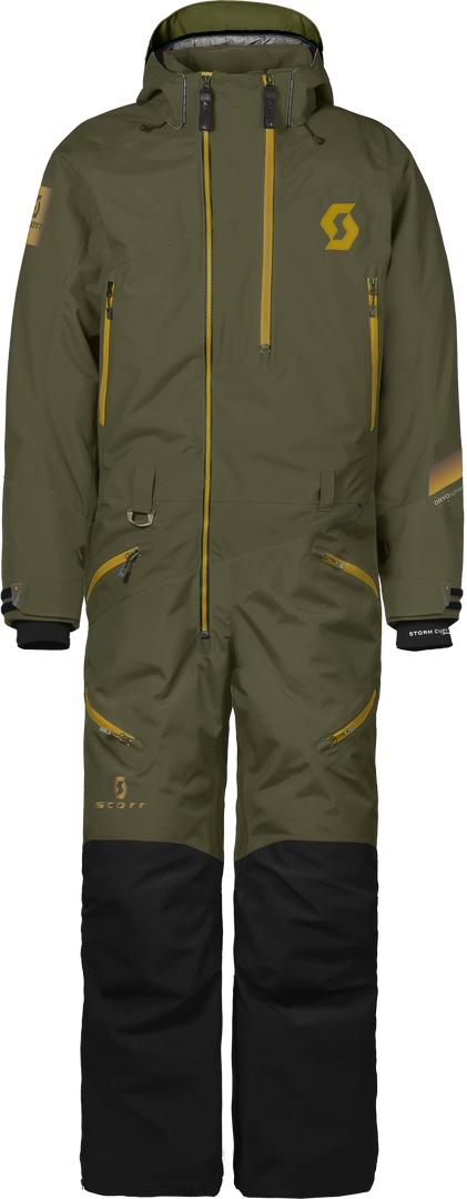 Scott DS-I Dryo 2023 Costumul de snowmobil One Piece verde S Figura 3