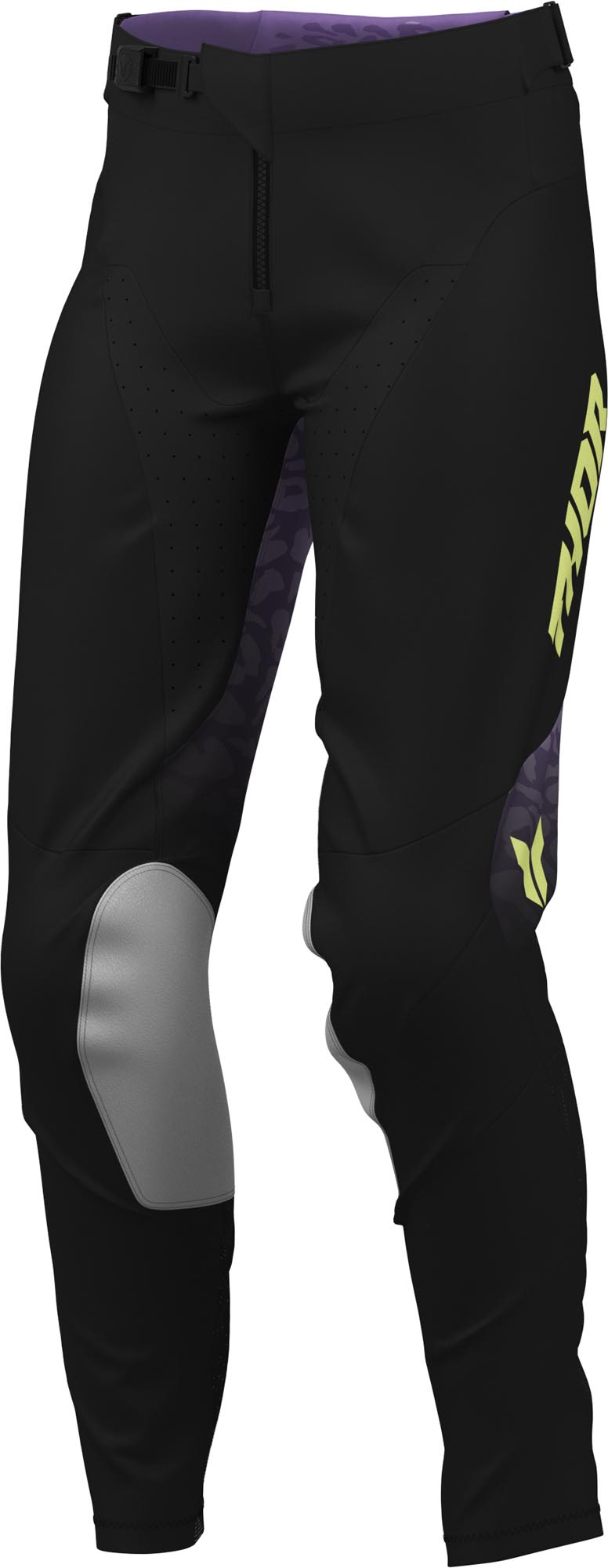 Thor Launchmode Spotted Damen Motocross Hose schwarz/lila 12 Abbildung 1