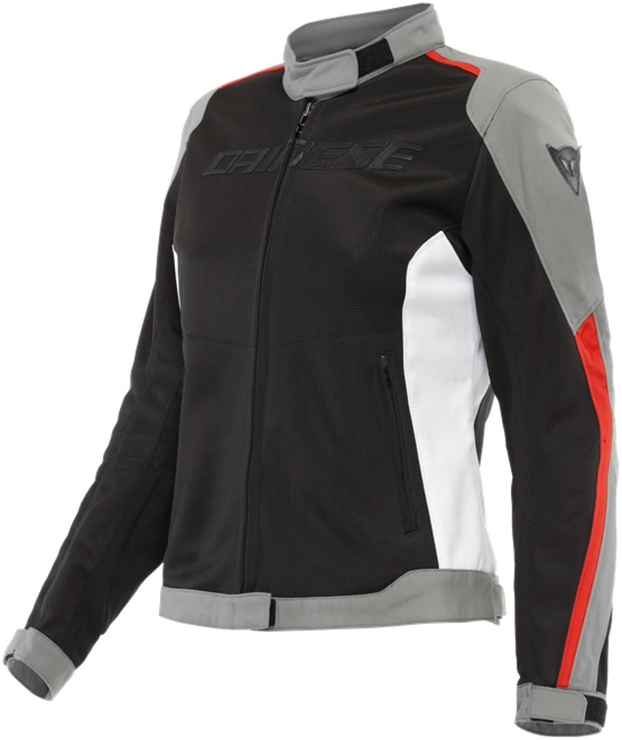 Dainese Hydraflux 2 Air D-Dry 2.0 Damer motorcykel tekstiljakke sort/grå/rød 44 Figur 1