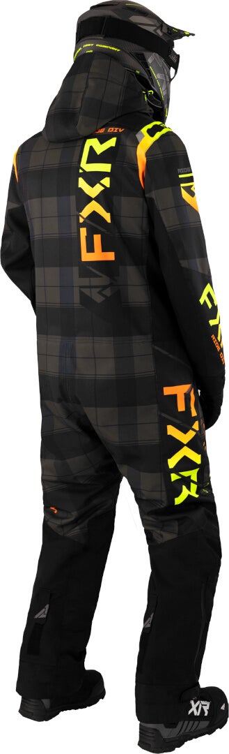 FXR Helium Lite 2023 One Piece Snowmobile Suit black/yellow L Figure 2