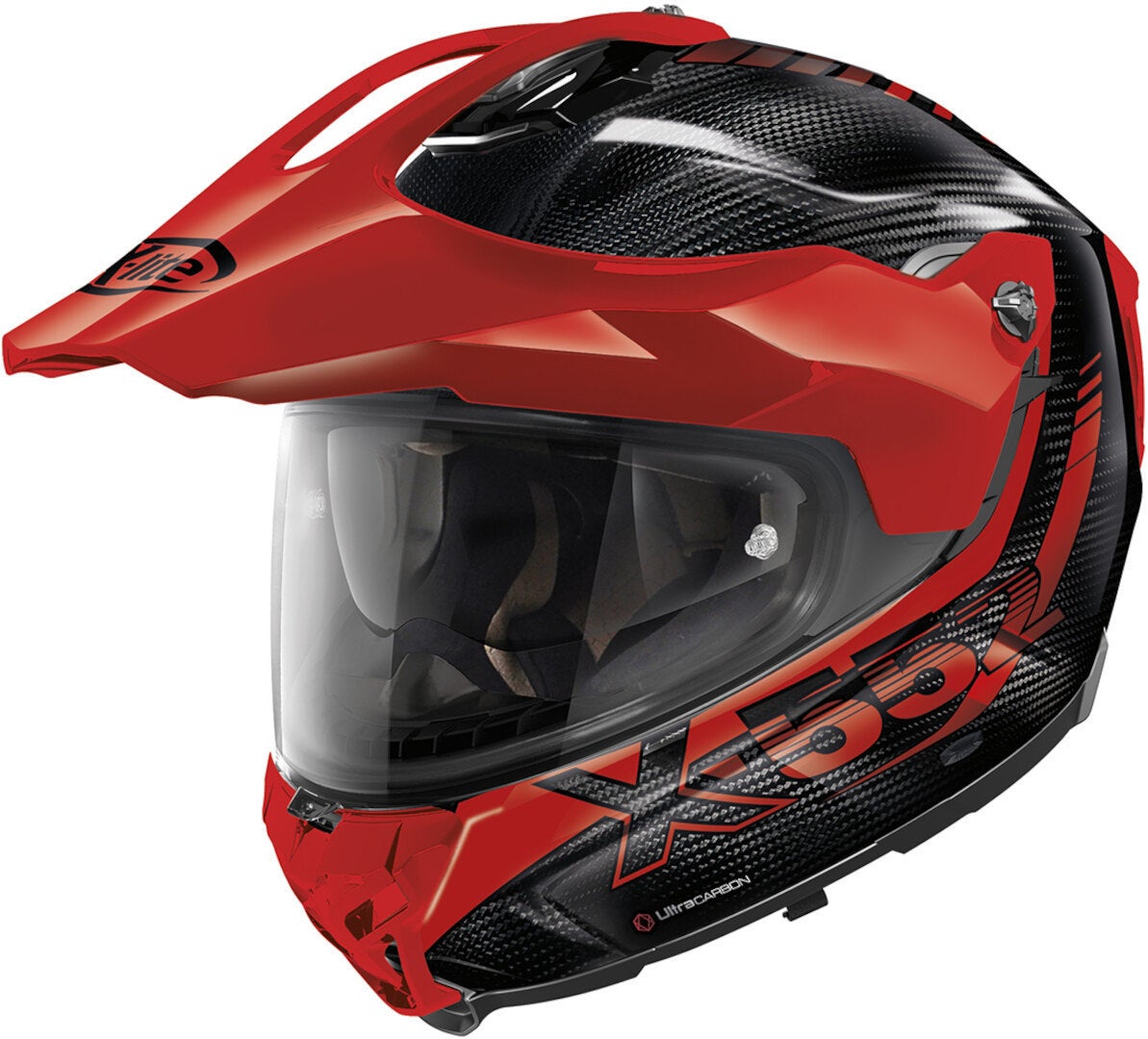 X-Lite X-552 Ultra Carbon Hillside N-Com Casco nero/rosso M (58) Figura 1