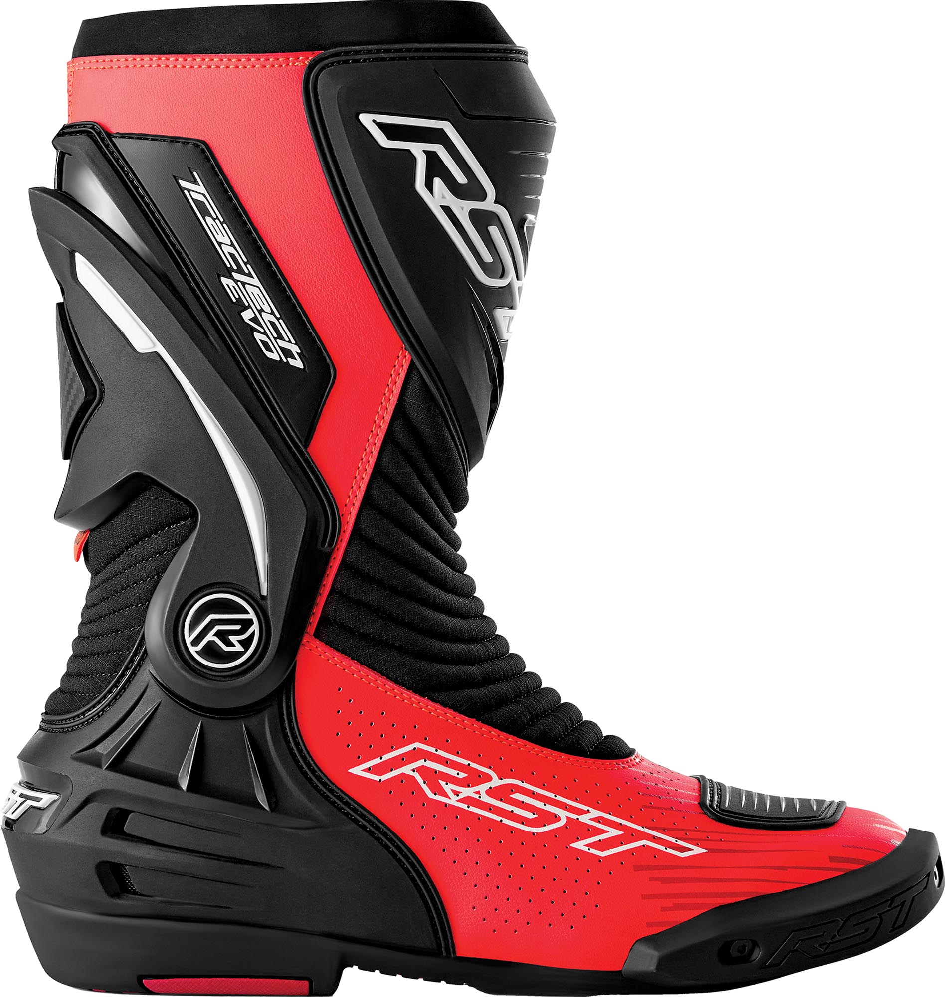 RST Tractech Evo D3O perforierte Motorrad Stiefel schwarz/neon-rot 47 Abbildung 1