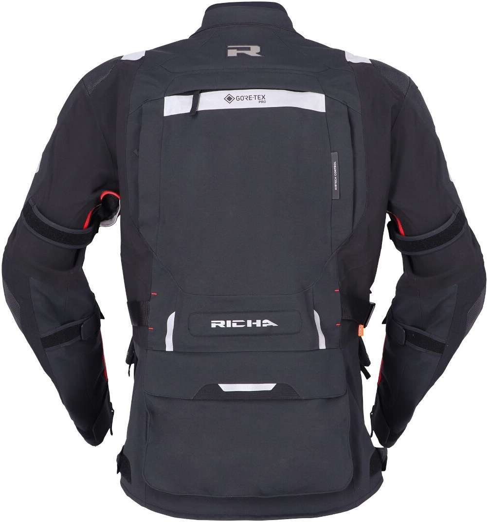 Richa Armada 1.1 Gore-Tex Pro waterproof Motorcycle Textile Jacket black/white/red 4XL Figure 3