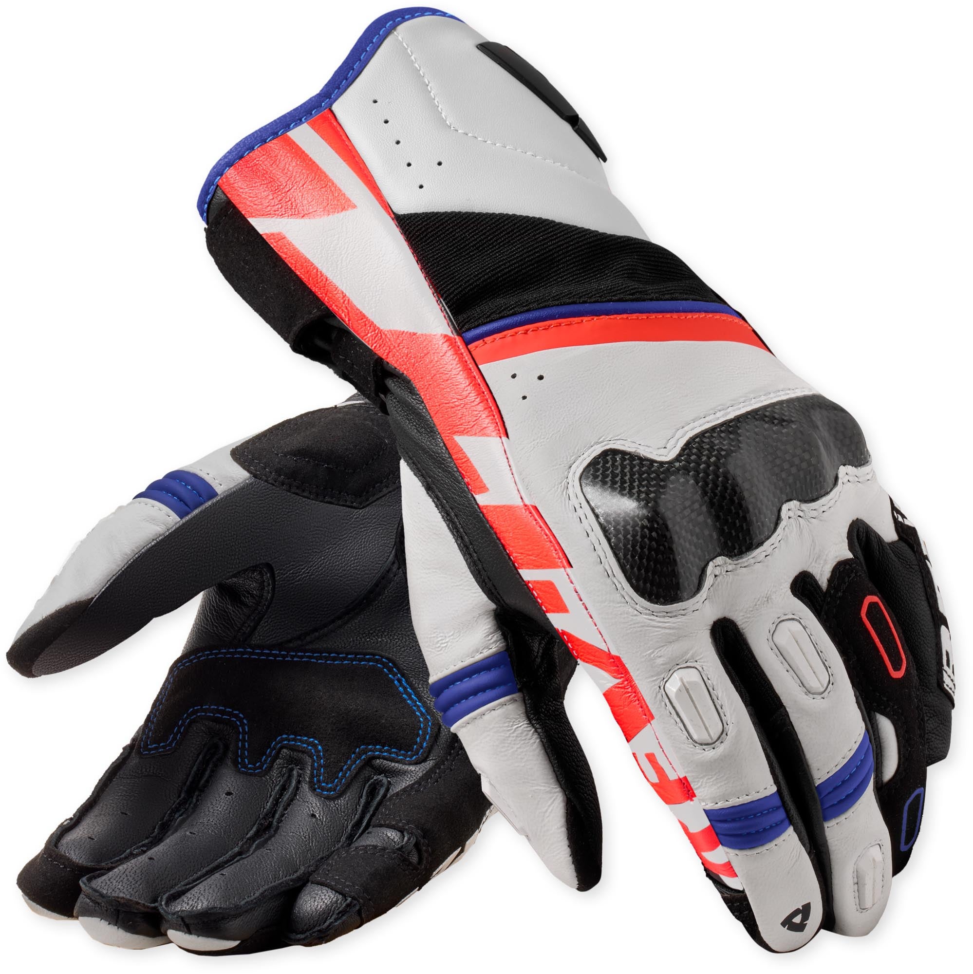 Revit RSR 5 Motorhandschoenen wit/blauw 2XL Figuur 1