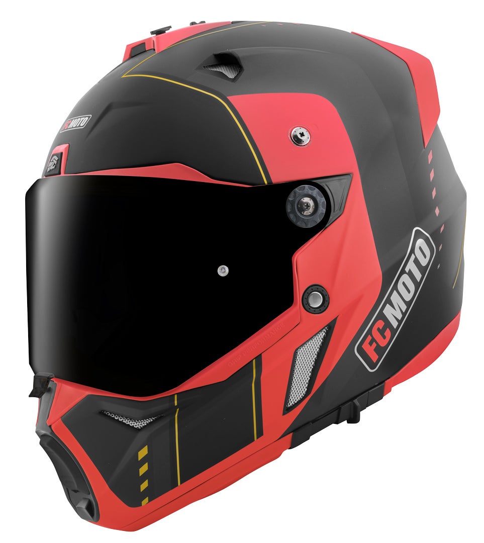 FC-Moto Merkur Pro Air Casco Enduro nero/rosso S Figura 3