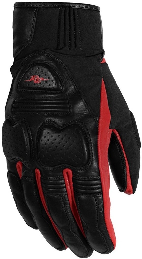 Rusty Stitches Chris Guantes de motocicleta negro/rojo L Figura 1