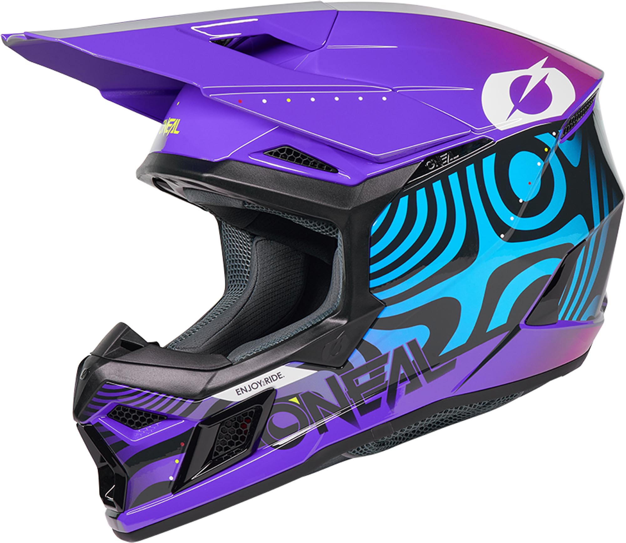 Oneal 3SRS Nova Casco da motocross viola XS (53/54) Figura 2