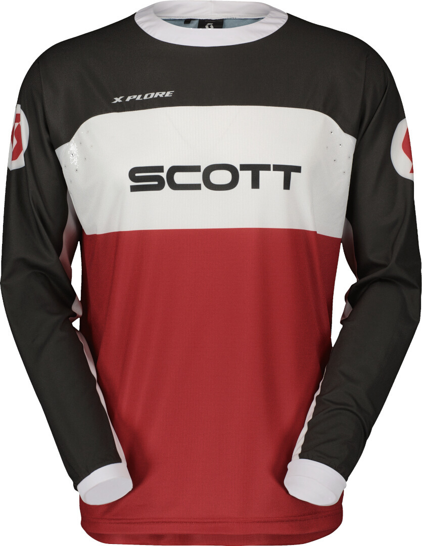Scott 450 X-Plore Swap Tricou de motocross Roșu/Negru S Figura 1