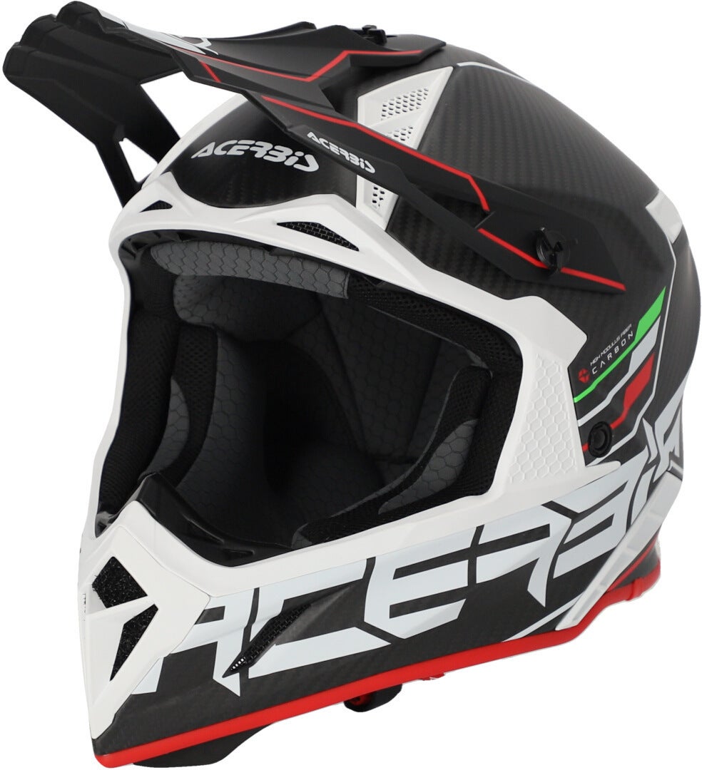 Acerbis Steel Carbon 2023 Casco Motocross nero/rosso XL (61/62) Figura 1