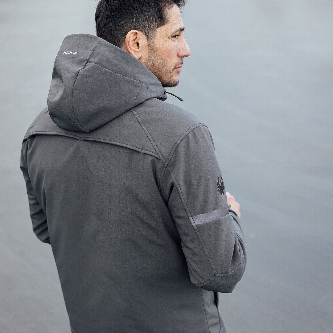 Merlin Flare D3O waterproof Motorcycle Textile Jacket light grey XXL Figure 4