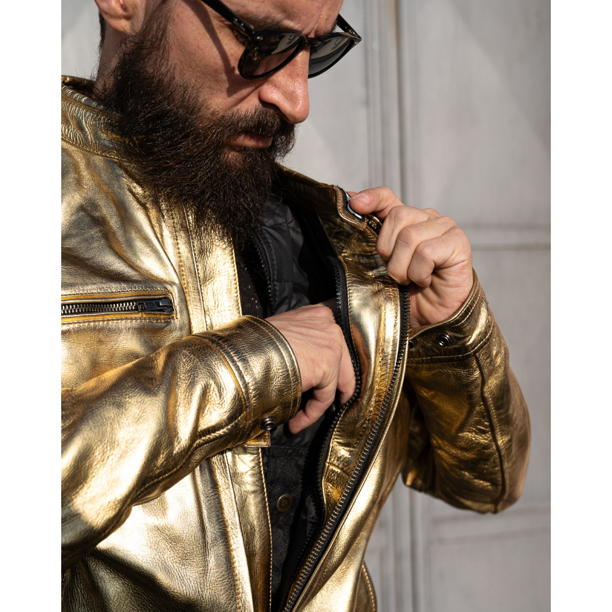 HolyFreedom Zero Lingotto Motorrad Lederjacke M Abbildung 9