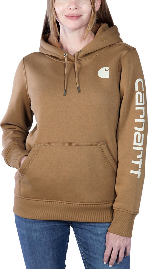 Carhartt Clarksburg Logo Ladies Hoodie brown XL Figure 3