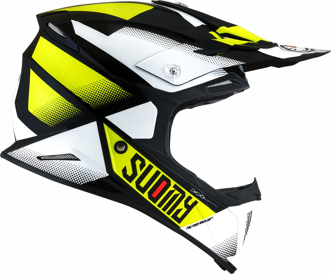 Suomy X-Wing Grip Motocross Helmet black/white/yellow 2XL Figure 5