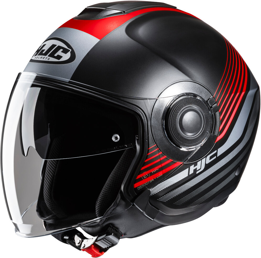 HJC i40N Dova Cască cu reacție Negru/Argintiu/Roșu XS (54/55) Figura 1