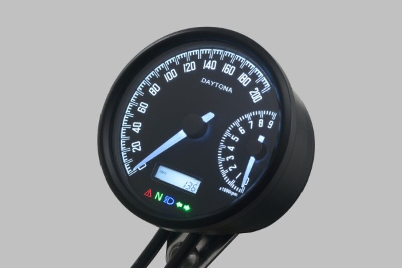 Daytona Velona W - Analogt multifunktionellt instrument för hastighetsmätare och varvräknare Figur 2