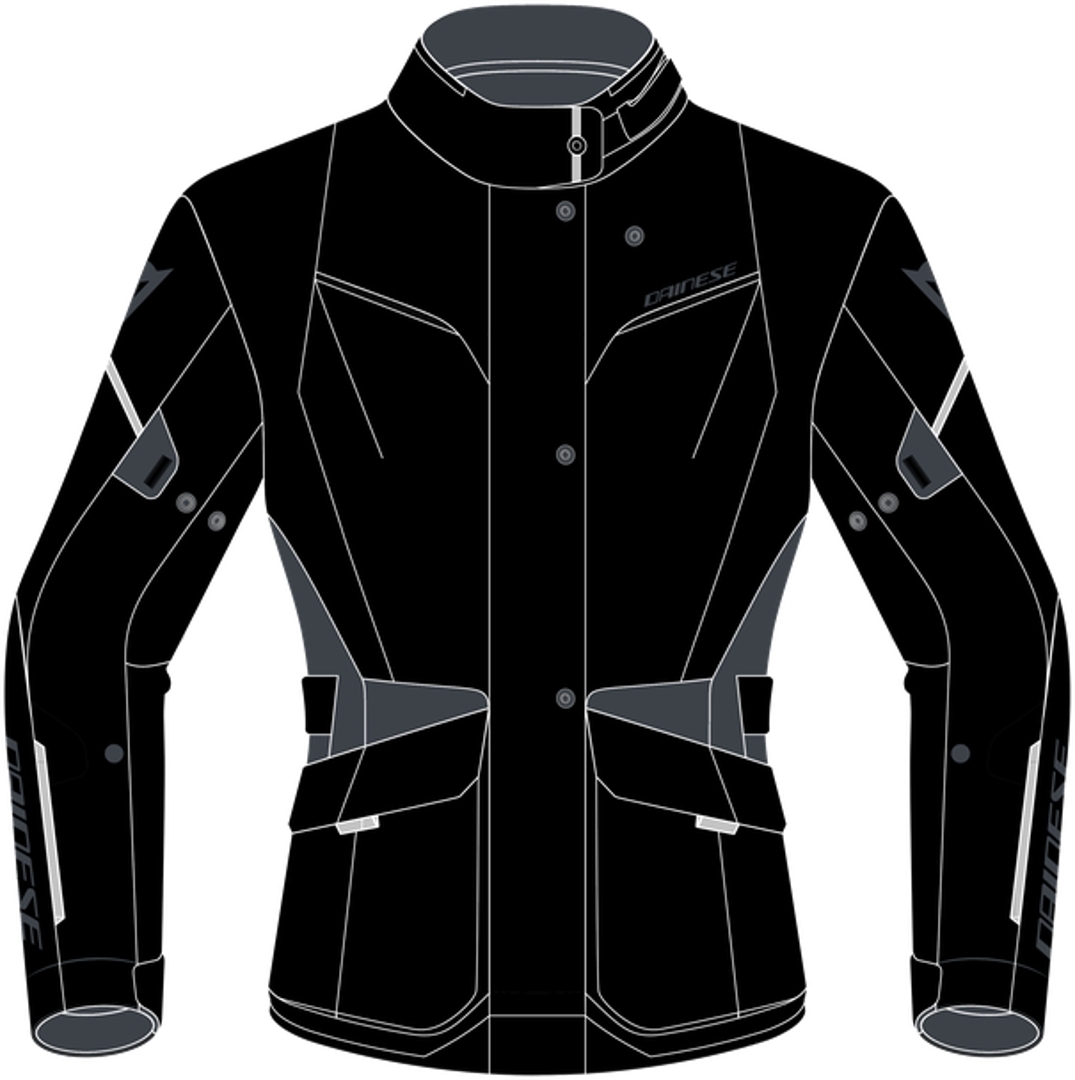 Dainese Tempest 3 D-Dry Jachetă textilă pentru motociclete pentru doamne Negru/gri 40 Figura 2