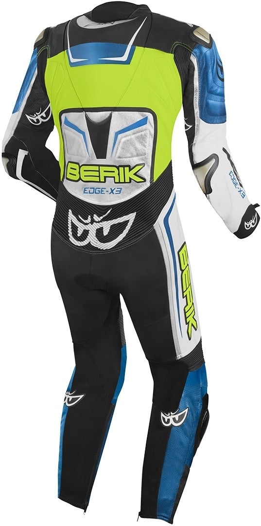 Berik Cosmic One Piece Motorcycle Leather Suit black/white/blue 50 Figure 2