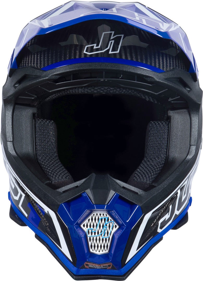 Just1 J22 Carbon Fluo 2.0 Motokrosová přilba modrá/černá/bílá XXL (63) Obrázek 3