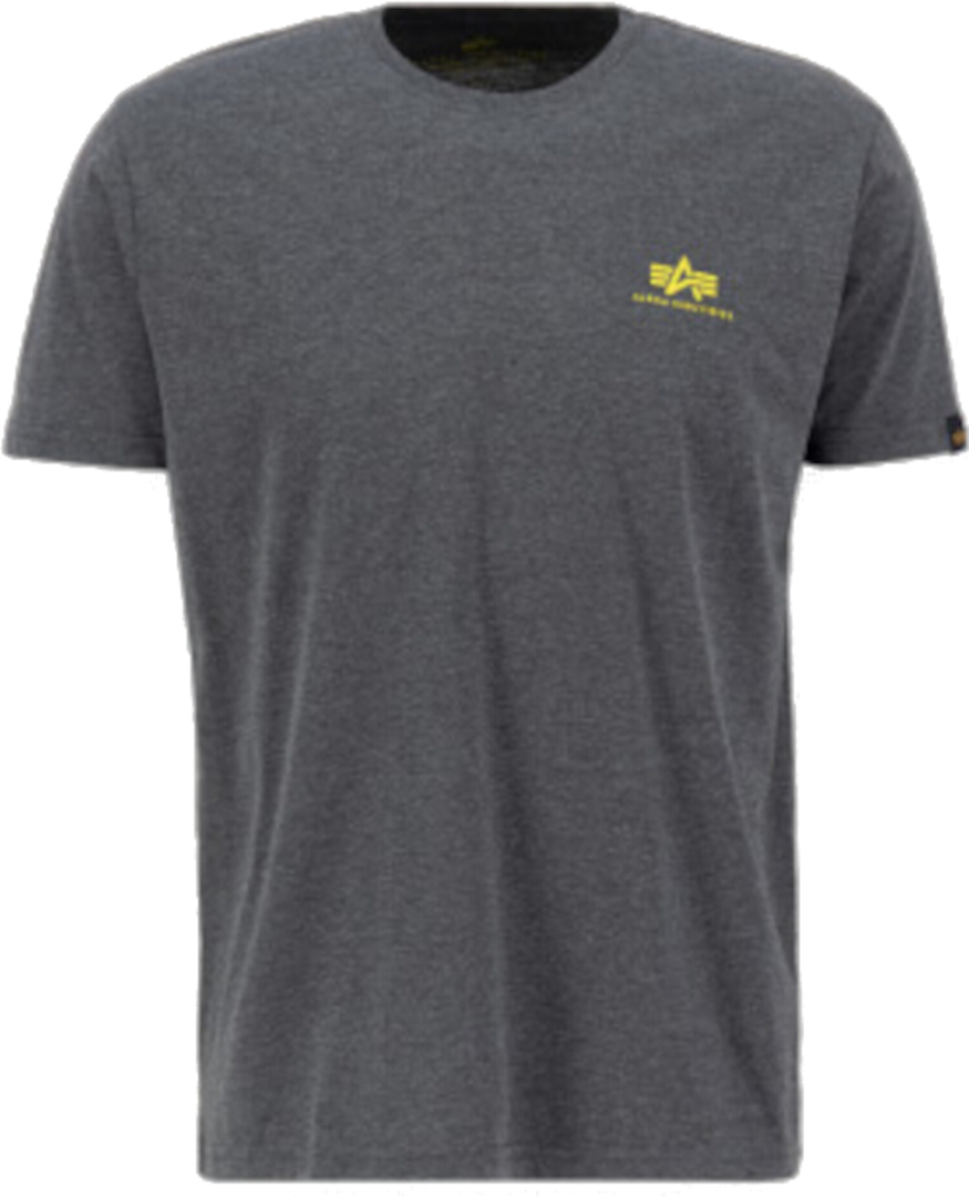 Alpha Industries Basic T Small Logo T-Shirt grau-meliert L Abbildung 1