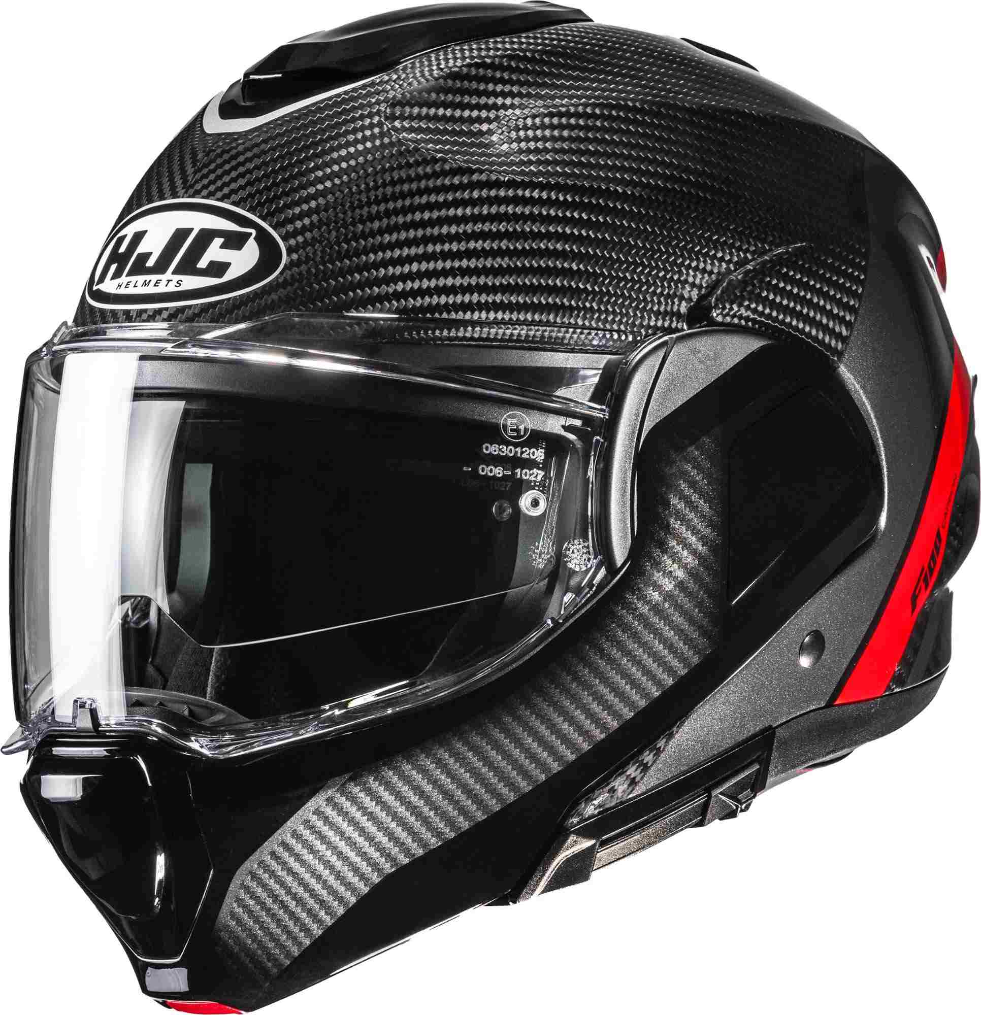 HJC F100 Carbon Stan Helmet black/red XL (60/61) Figure 1