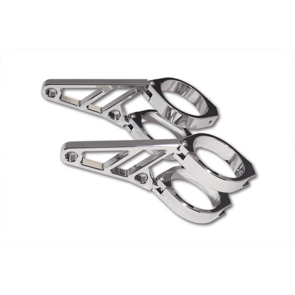 HIGHSIDER CNC Scheinwerferhalter-Set, kurz Chrome 49/50/52/54 mm Figura 1 HIGHSIDER CNC Scheinwerferhalter-Set, kurz Chrome 49/50/52/54 mm Figura 1