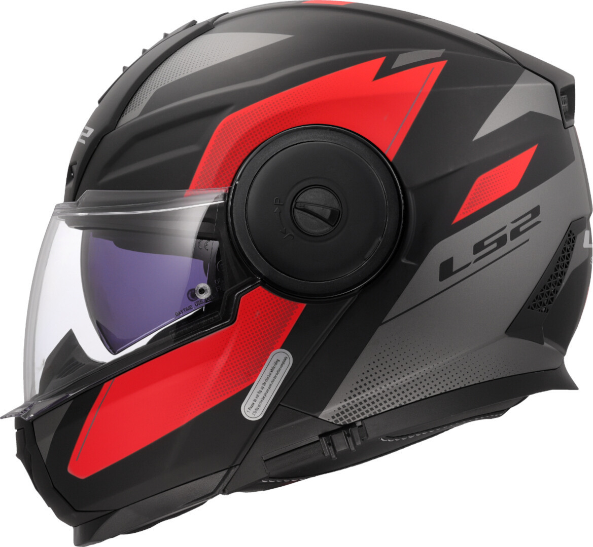 LS2 FF902 Scope II Duria Casco nero opaco/rosso M (57/58) Figura 2