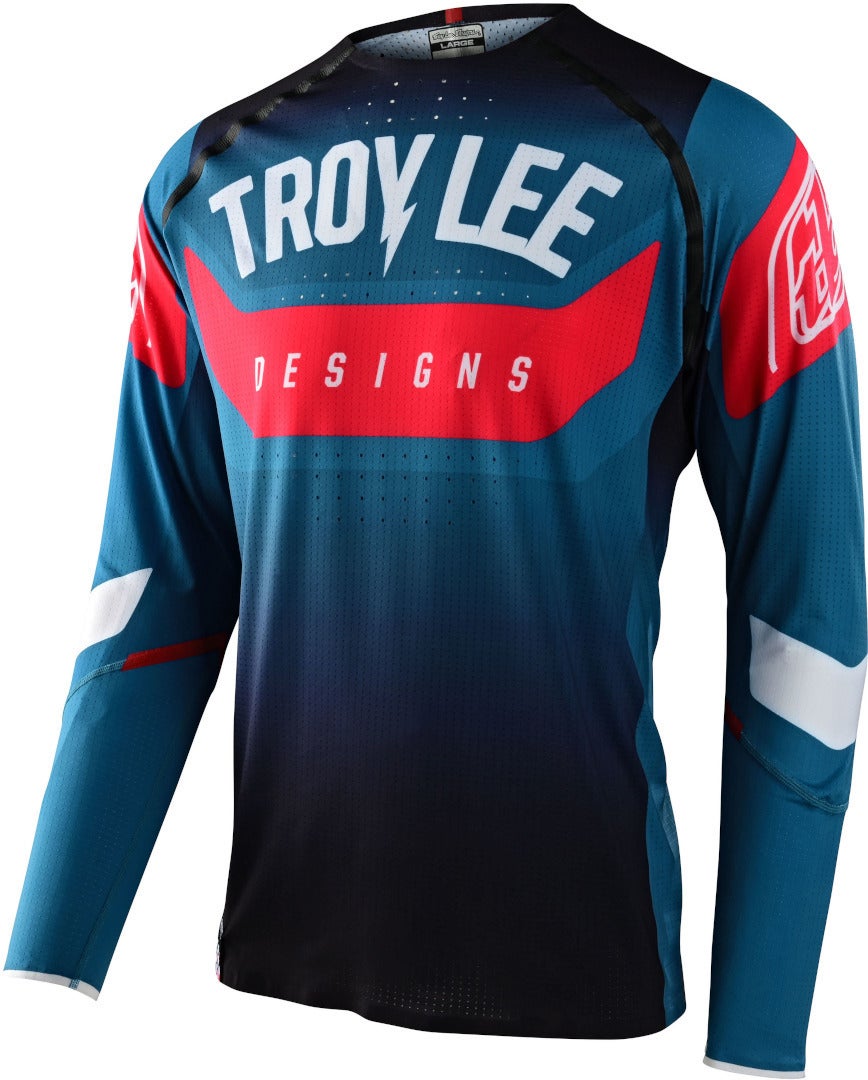 Troy Lee Designs Sprint Ultra Arc Cykeltrøje blå/sort XL Figur 1