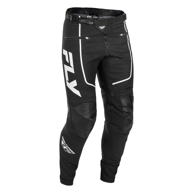 FLY Racing Rayce Youth MTB-byxor - Svart/Vit Figur 1