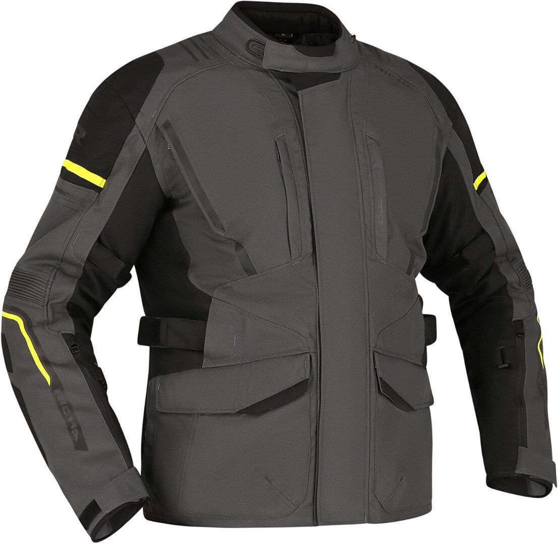 Richa Infinity 3 wasserdichte Motorrad Textiljacke dunkelgrau/schwarz/gelb XXL Abbildung 1
