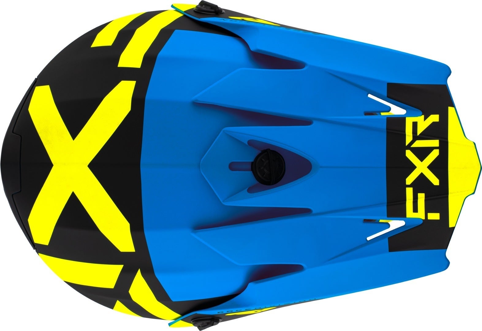 FXR Legion MX Gear Casco Motocross Giovanile blu/giallo Y/M (50/51) Figura 5