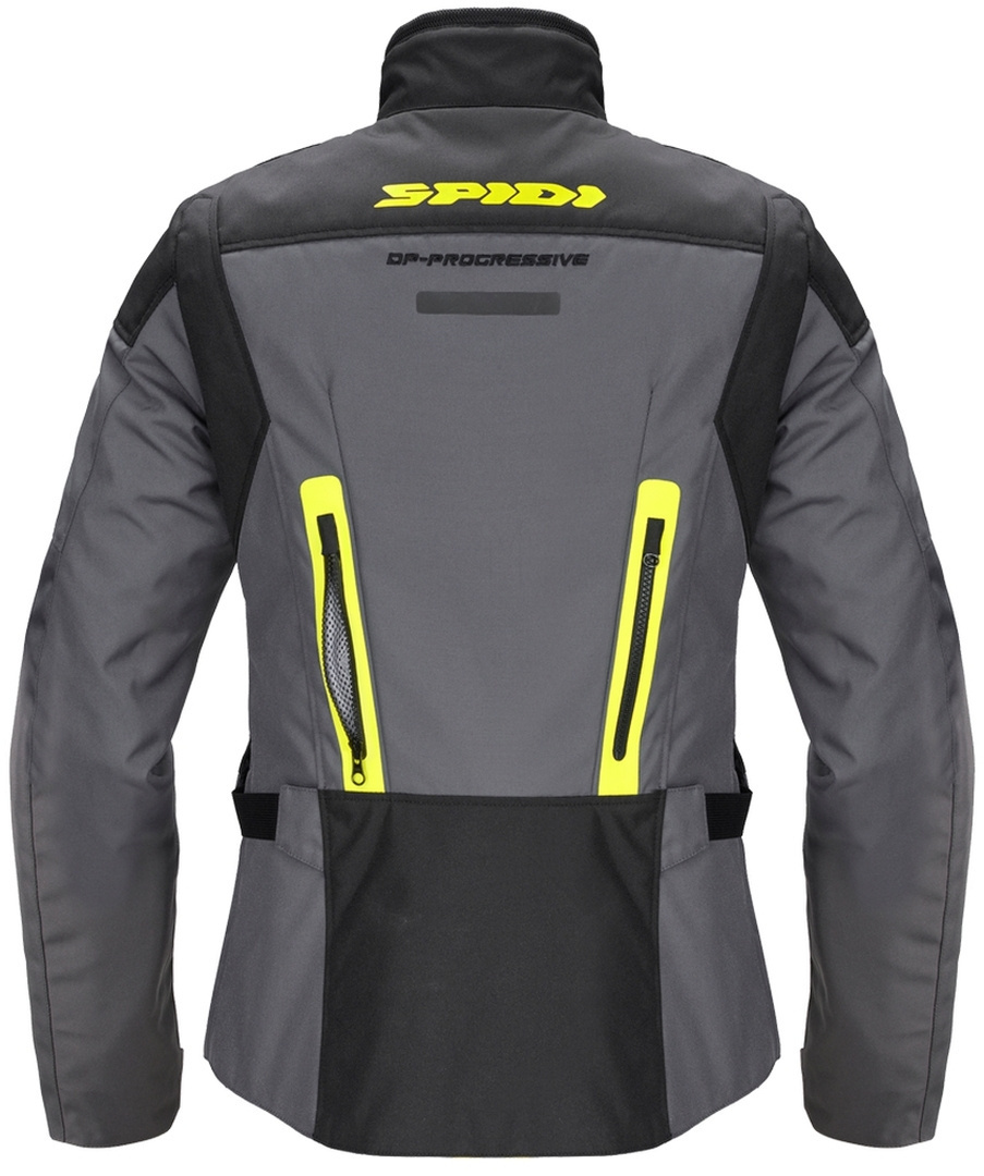 Spidi Traveler 3 H2Out Jachetă textilă pentru motociclete pentru doamne negru/gri/galben S Figura 3