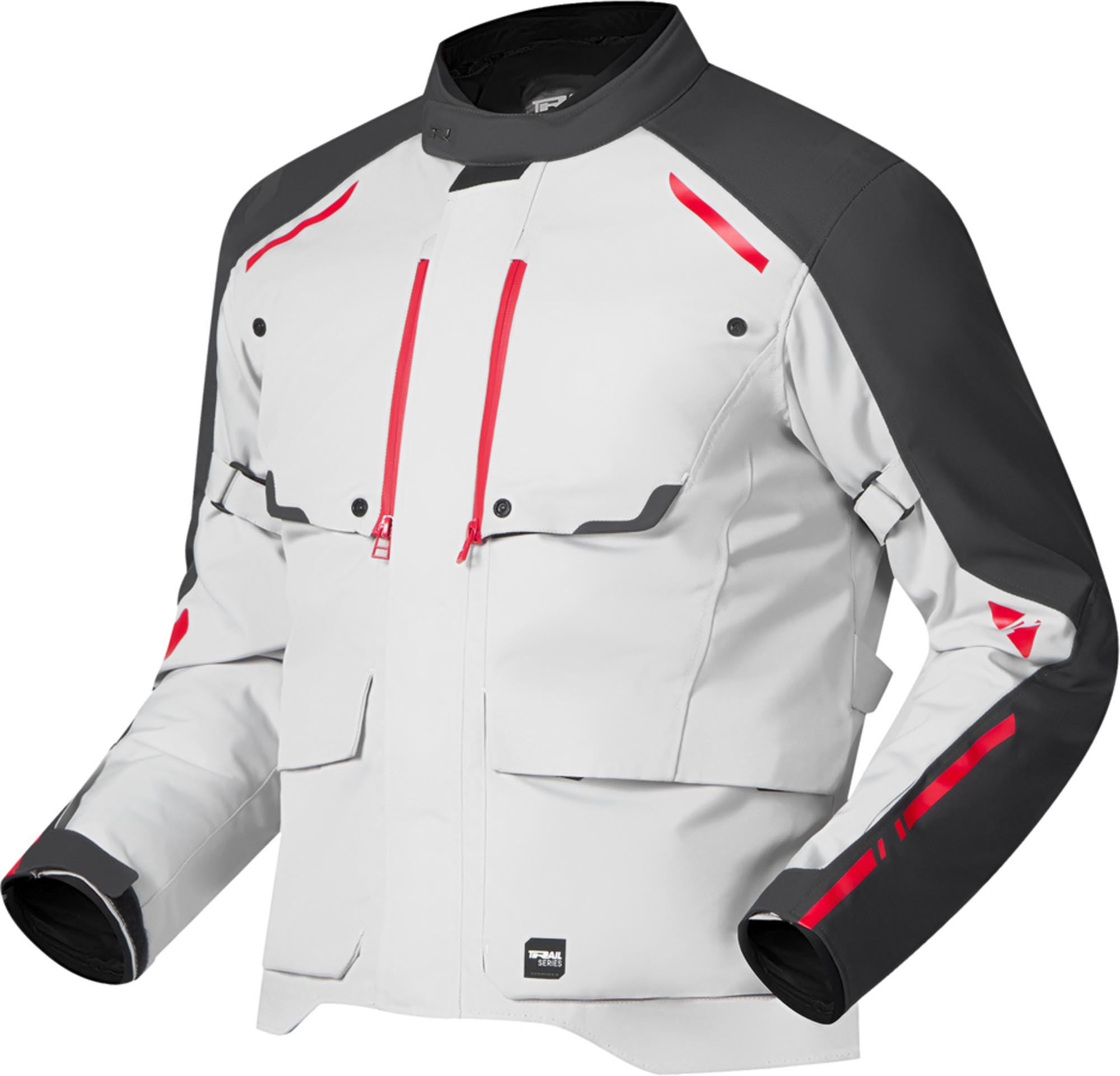 Richa Taurus waterproof Motorcycle Textile Jacket grey/red 2XL Figure 1