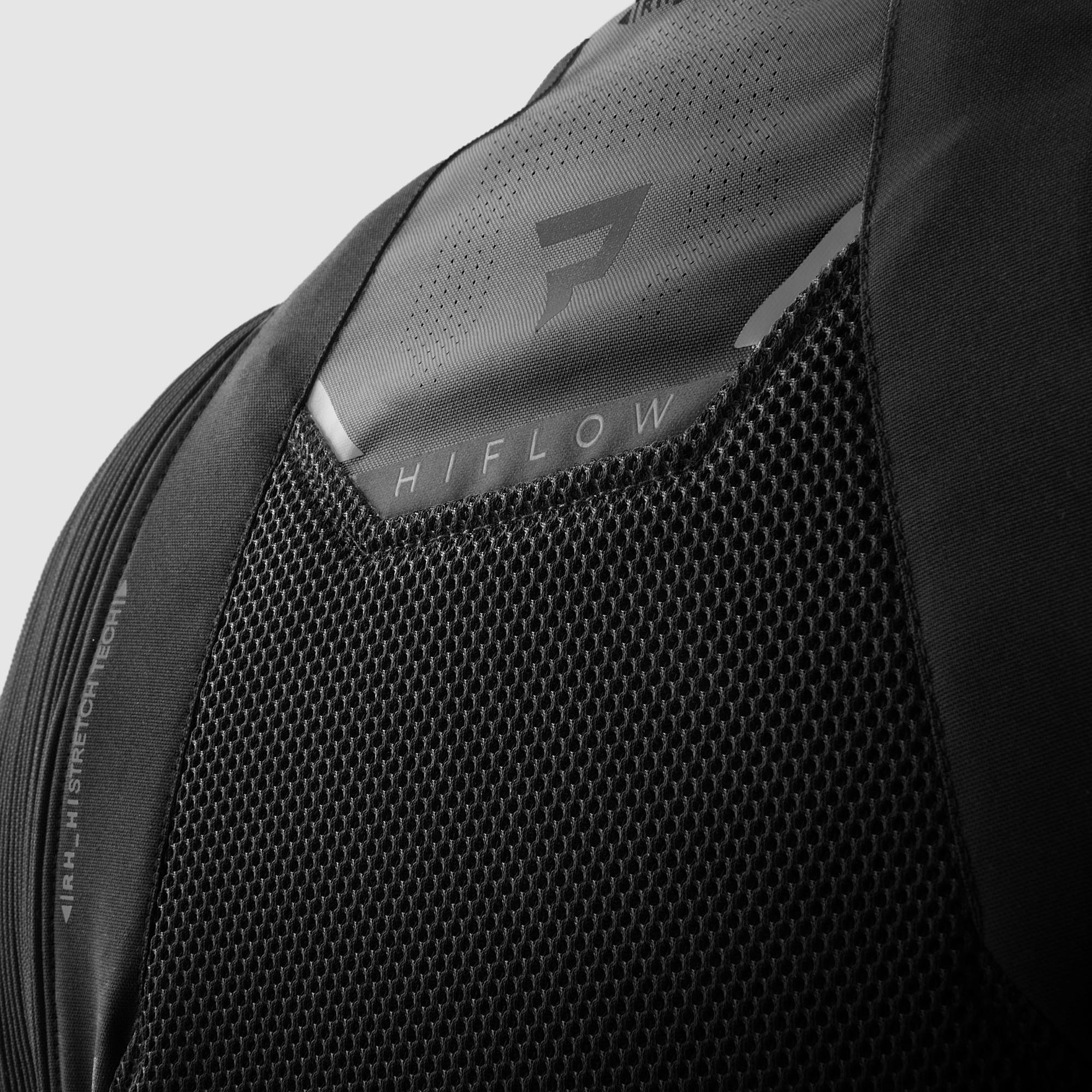Side view of Rebelhorn Hiflow 5 waterproof Motorcycle Textile Jacket