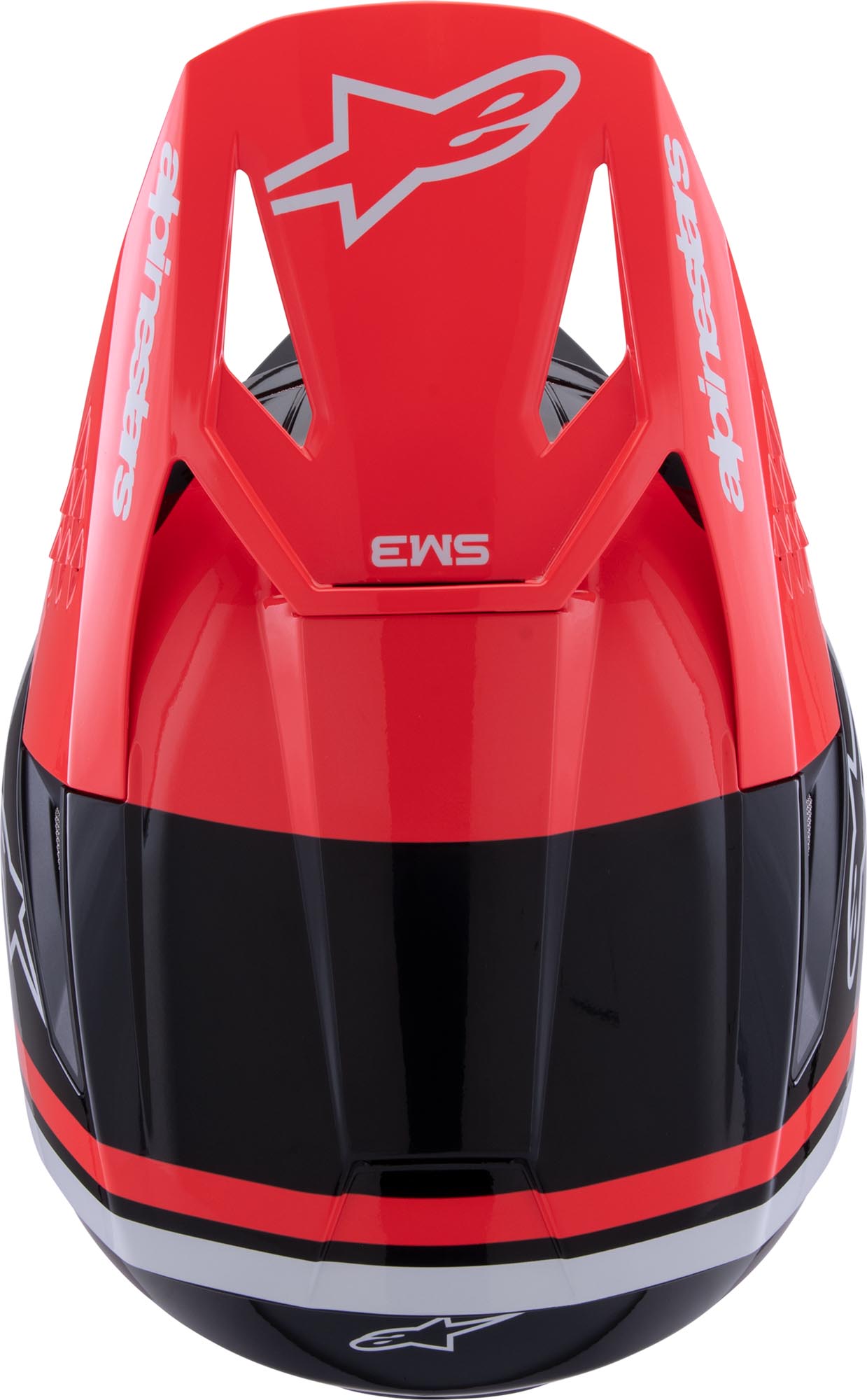 Alpinestars S-M3 Radium Cască de motocross Negru/Roșu S (55/56) Figura 3