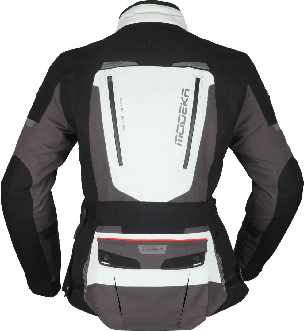 Modeka Viper LT Damen Motorrad Textiljacke hellgrau/dunkelgrau/schwarz 42 Abbildung 2