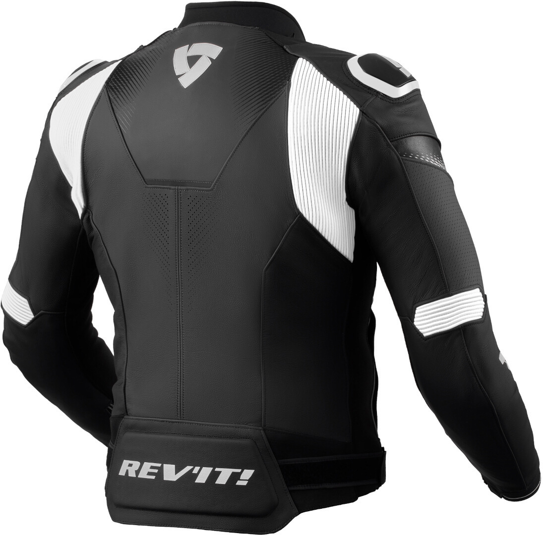 Revit Control Jachetă de piele de motocicletă perforată alb/negru 54 Figura 2