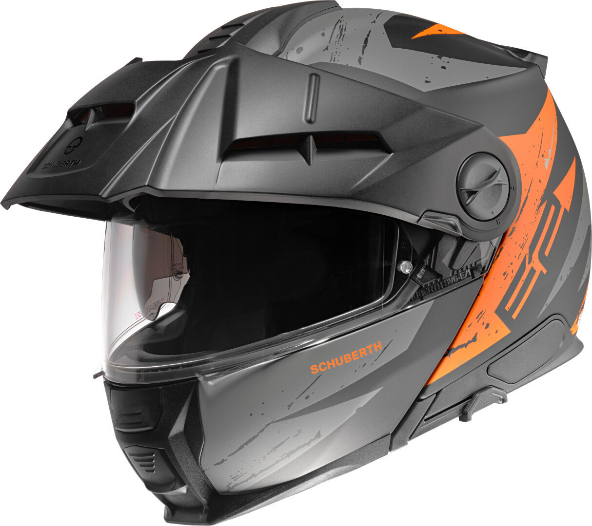 black matt/orange