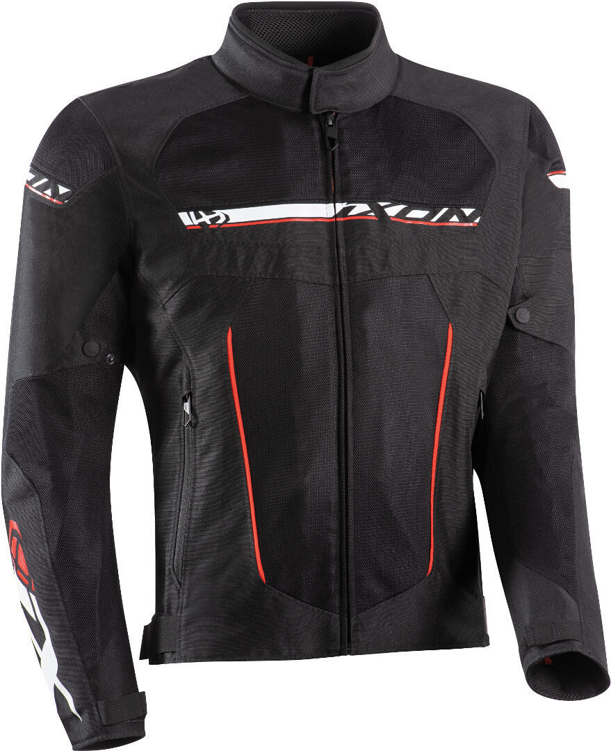 Ixon T-Rex Motorcycle Textile Jacket black/white/red 4XL Figure 1