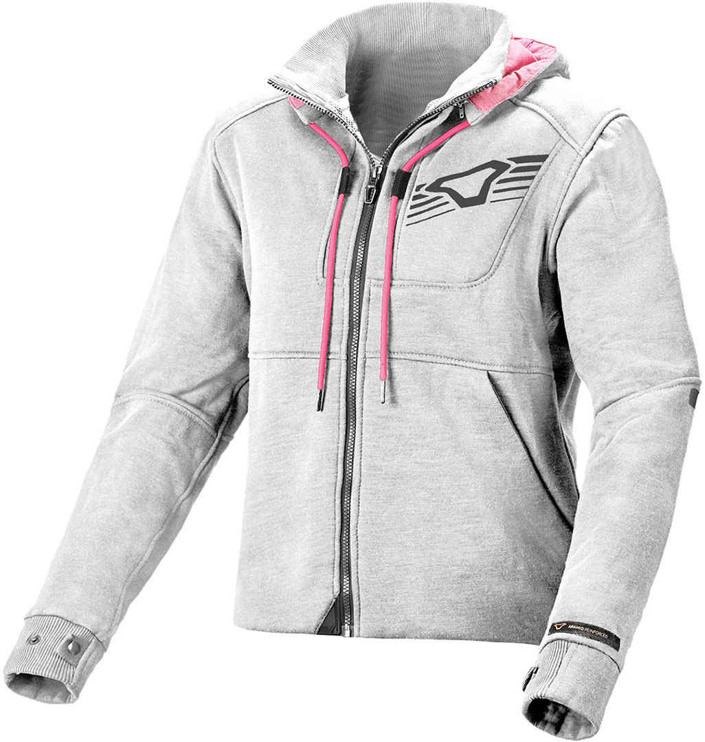 Macna District Damen Motorrad Textiljacke hellgrau S Abbildung 1